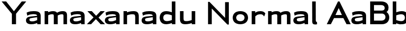 Yamaxanadu Normal font