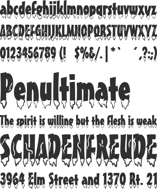 Givre font preview