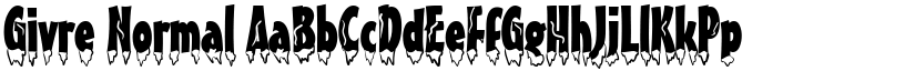 Givre Normal font
