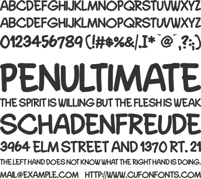 Quadrus Semicond font preview