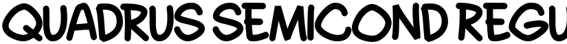 Quadrus Semicond Regular font