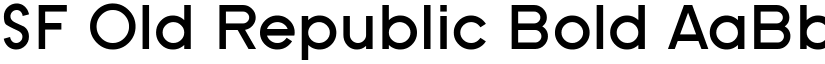 SF Old Republic Bold font