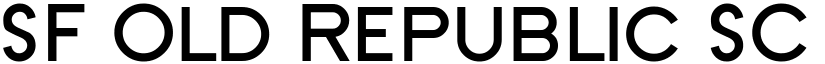 SF Old Republic SC Bold font