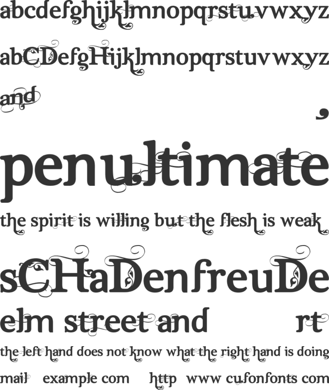 Dutch & Harley font preview