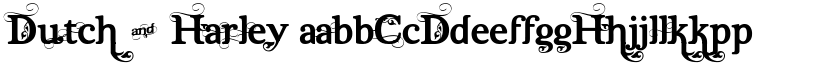 Dutch & Harley font
