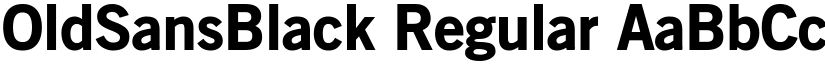 OldSansBlack font download