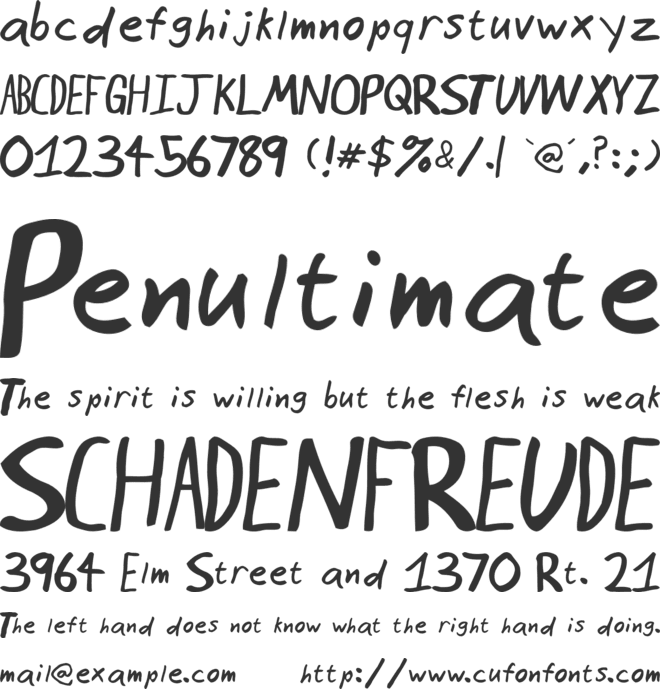 Seattle Avenue font preview