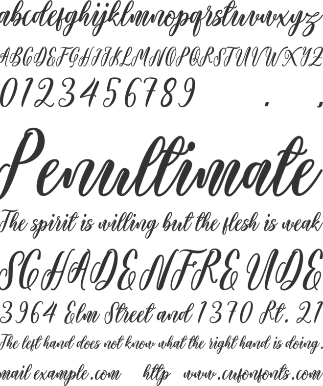 Starlove Demo font preview