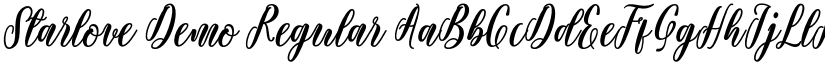 Starlove Demo Regular font