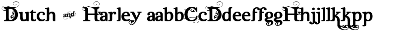 Dutch & Harley font