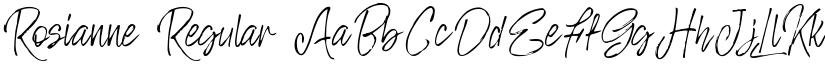 Rosianne font download