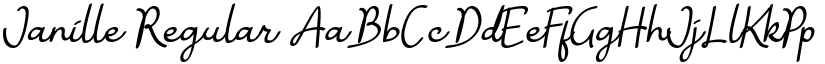 Janille Regular font
