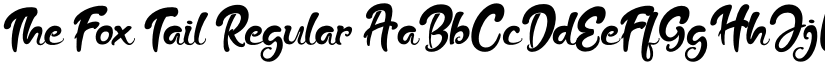 The Fox Tail Regular font