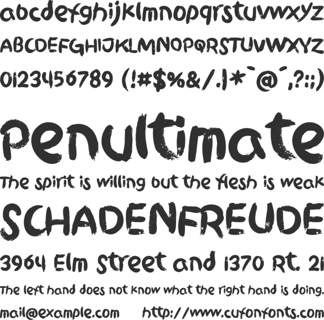 Griphite Black PERSONAL USE font preview