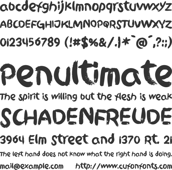 Griphite Black PERSONAL USE font preview