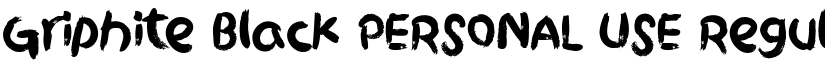 Griphite Black PERSONAL USE Regular font