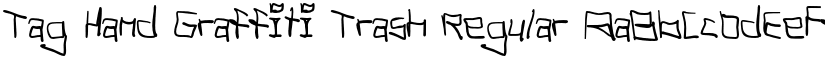 Tag Hand Graffiti Trash font download