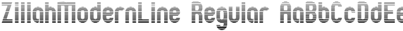 ZillahModernLine Regular font