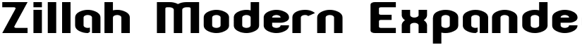 Zillah Modern Expanded Regular font