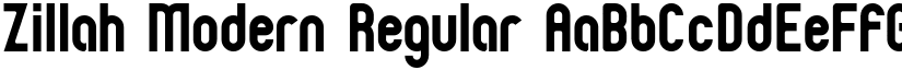 Zillah Modern Regular font