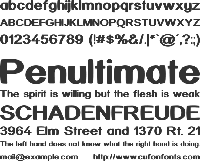 Kick Assinger font preview