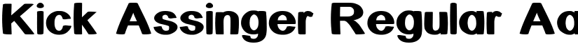 Kick Assinger Regular font