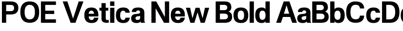 POE Vetica New Bold font