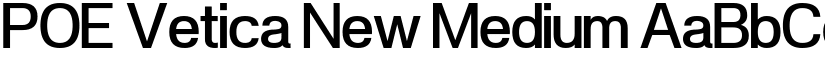 POE Vetica New Medium font