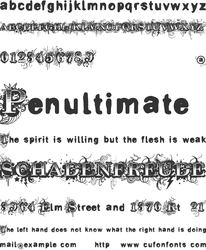 Vtks Revolt font preview