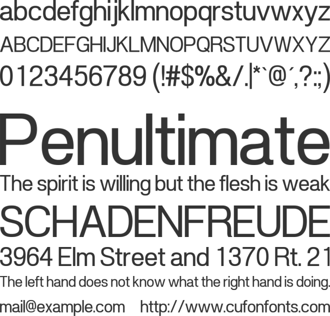 POE Vetica New font preview