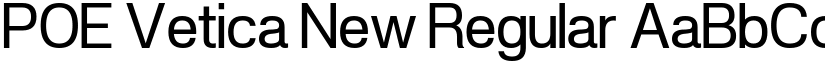POE Vetica New Regular font