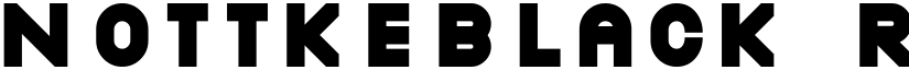 NottkeBlack Regular font