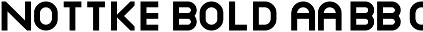 Nottke Bold font