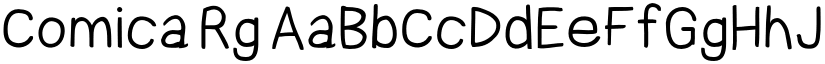 Comica Rg font