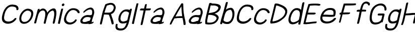 Comica RgIta font