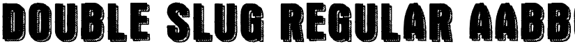 Double Slug font download