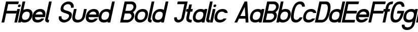 Fibel Sued Bold Italic font