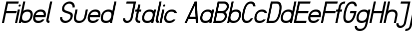 Fibel Sued Italic font
