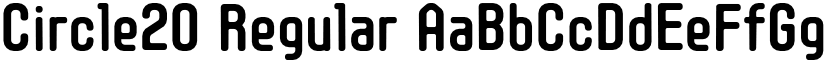Circle20 Regular font