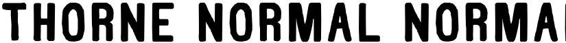 Thorne Normal Normal font