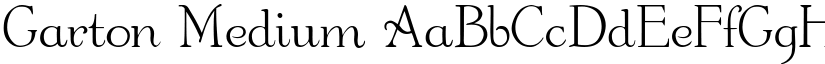 Garton Medium font