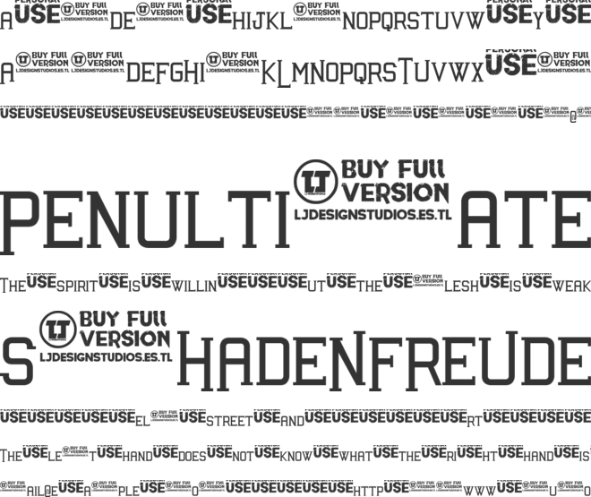 Awakened font preview