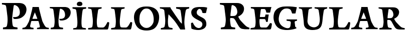 Papillons Regular font