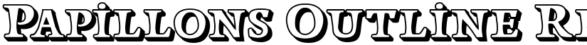 Papillons Outline Regular font
