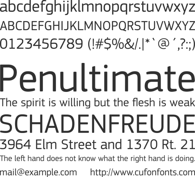 PF Square Sans Pro font preview