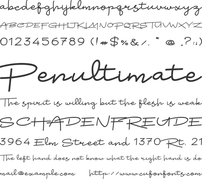 Arsokiela font preview