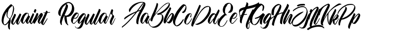 Quaint Regular font