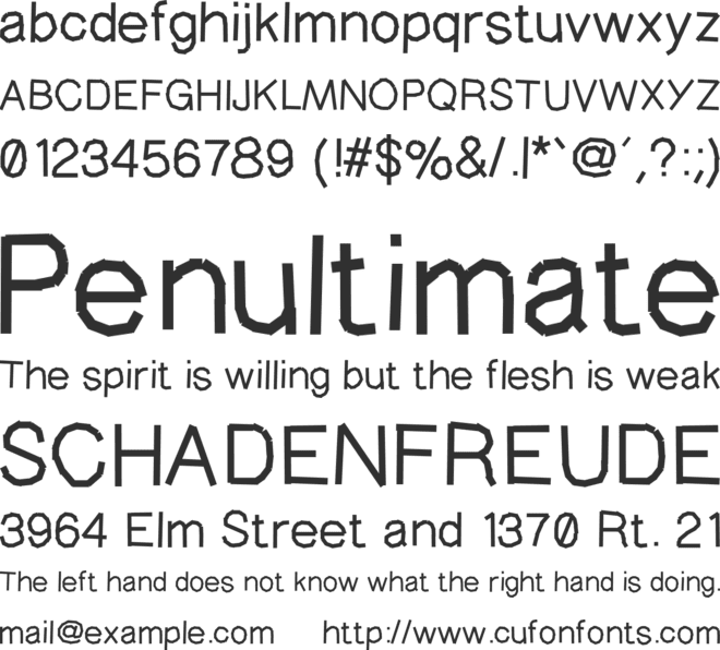 MaskingType font preview