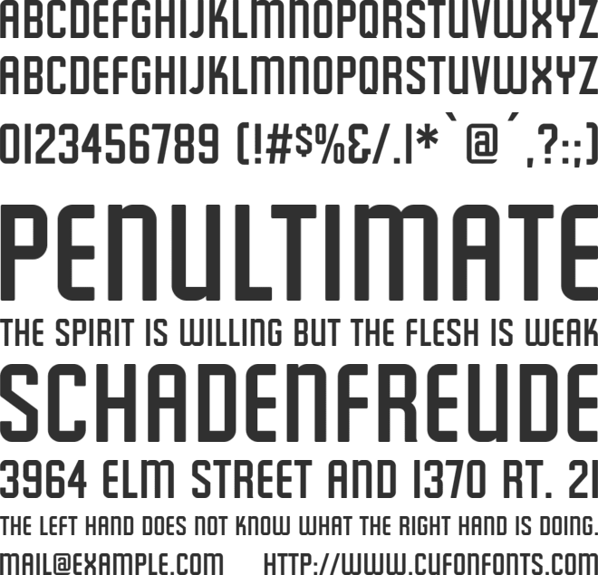 Featured Item font preview