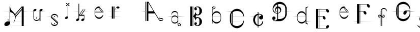 Musiker font